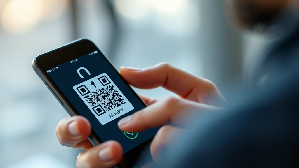 Close-up of person using multi-factor authentication on smartphone with security verification code displayed, symbolizing modern digital authentication methods