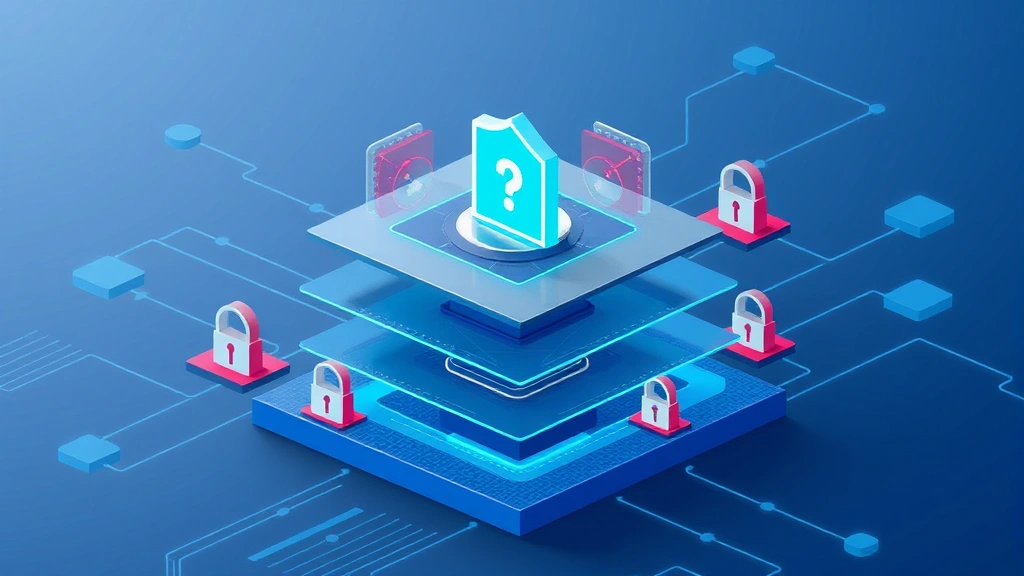 Digital representation of layered security architecture showing multiple defensive barriers protecting a central data core, with interconnected security icons representing firewalls, encryption, and access controls in a clean technical visualization