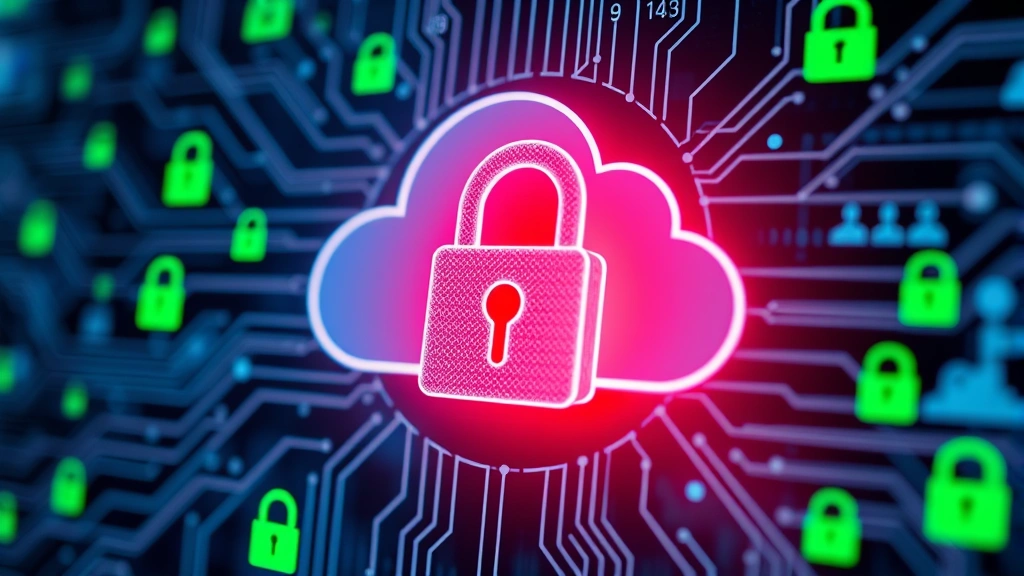 Close-up of digital security lock mechanism protecting cloud-based documents and files, data flowing through encrypted channels with green security indicators, abstract representation of data protection infrastructure