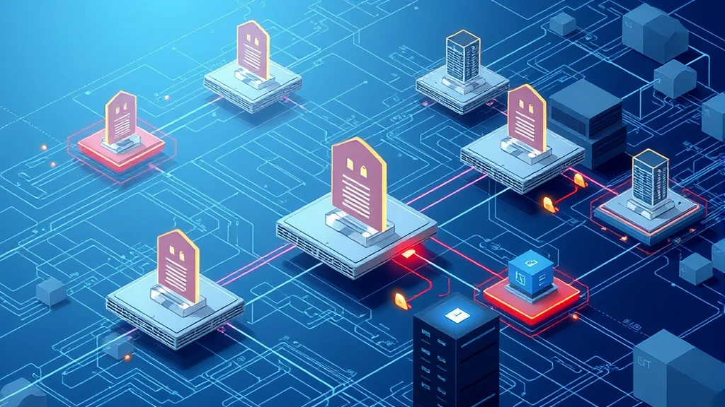 Network security infrastructure visualization showing interconnected servers and data centers with protective barriers and access control points, representing Zero Trust architecture and data segmentation in action
