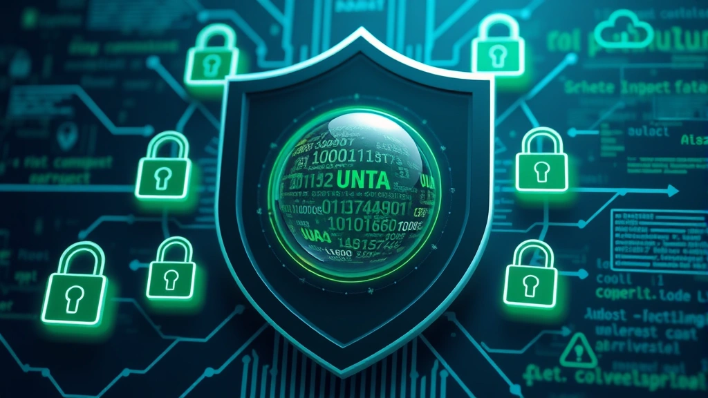 Photorealistic digital security visualization showing multiple layers of protective shields and locks surrounding a glowing data sphere in the center, representing multi-layered defense mechanisms, dark blue and green color scheme, no text or code visible