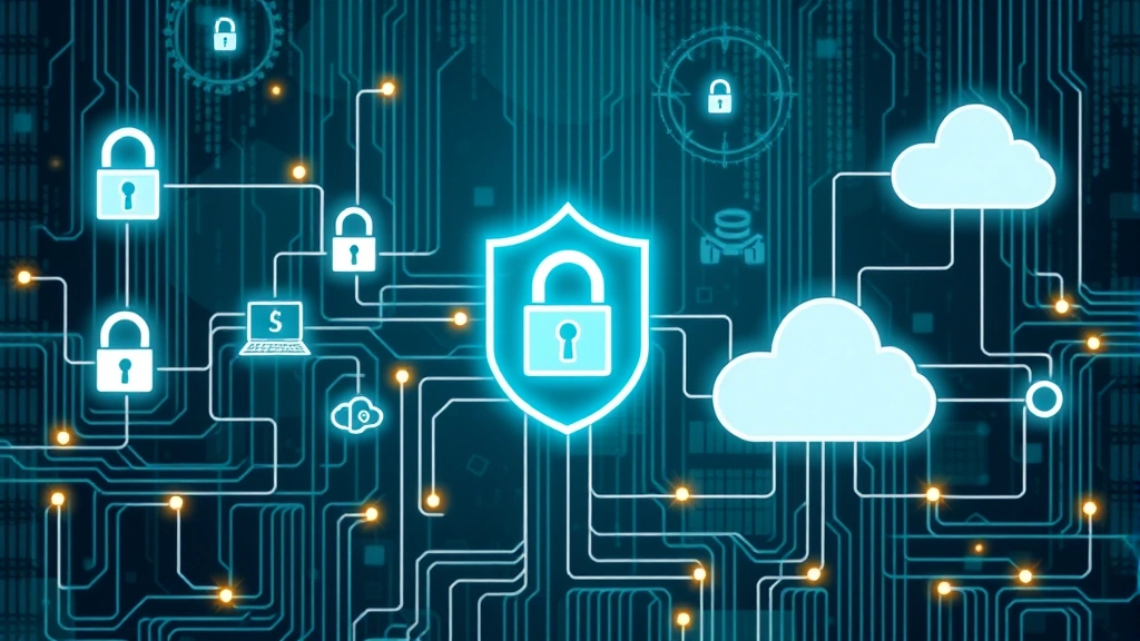 Data protection visualization showing encrypted information flows and secure cloud backup systems protecting sensitive nonprofit organization data