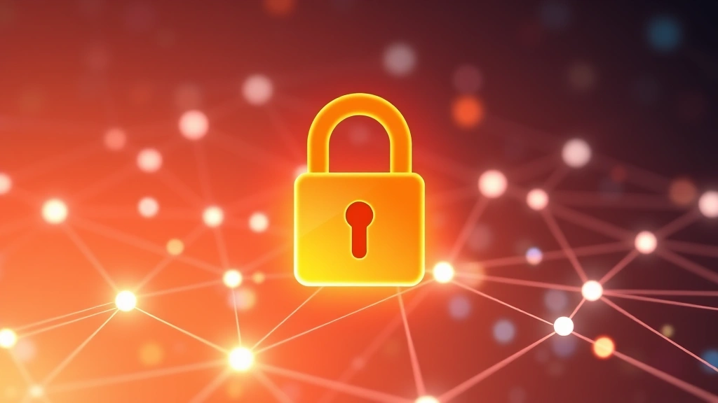 Padlock icon overlaid on digital network connections, representing encrypted secure camera network infrastructure and data protection