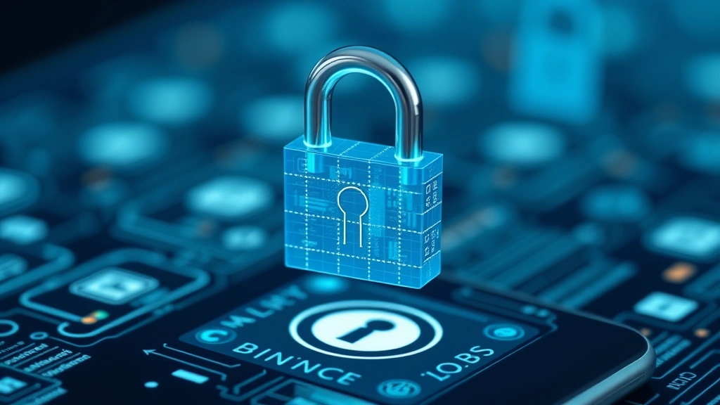 Digital padlock icon floating above banking app interface with encryption symbols, representing secure financial protection and data safety, photorealistic style, no readable text