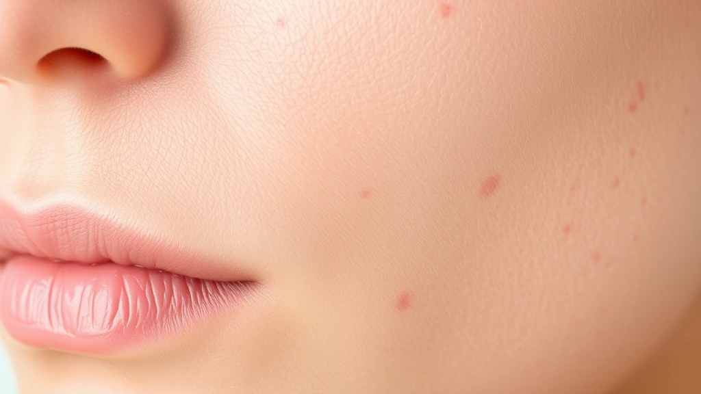 Close-up of healthy, clear skin texture after successful acne treatment, showing smooth complexion with even tone and no visible blemishes or irritation marks