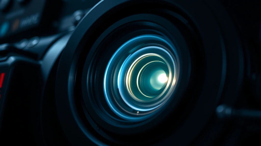 Close-up of advanced camera sensor components glowing subtly, showcasing technical sophistication of night vision technology, professional laboratory setting, no readable text or code