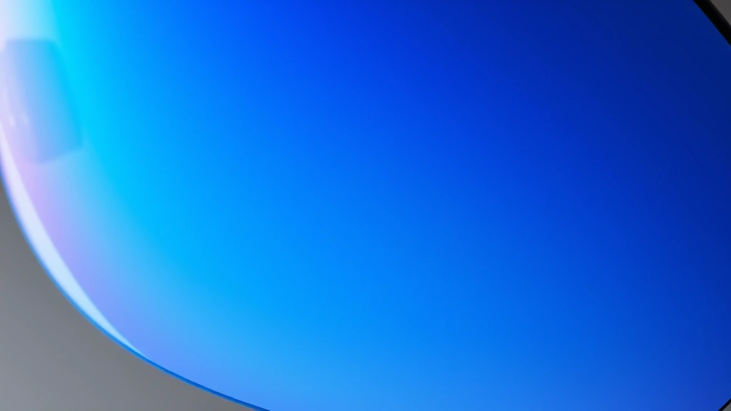 Close-up of polycarbonate lens showing photochromic coating technology and anti-reflective surfaces, with subtle color gradients indicating light-reactive properties, professional photography studio lighting